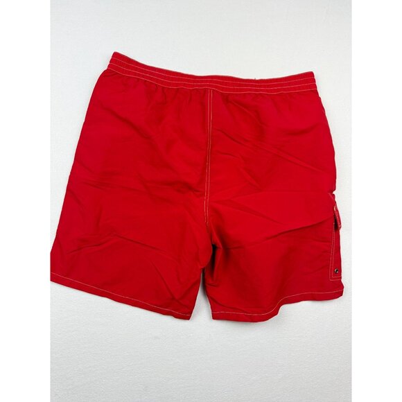 POLO RALPH LAUREN Swim Trunks Size XL Mens Lined Cargo Pocket Navy Pony Red - Picture 2 of 10